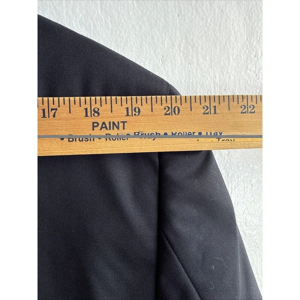 Brooks Brothers 346 Madison Fit Blazer Navy Gold Logo Buttons Men’s Size 46L